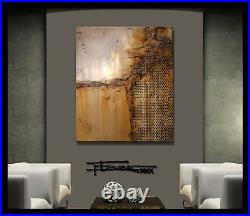 ABSTRACT PAINTING Modern Canvas Wall ART Large, Framed, Signed, US ELOISExxx