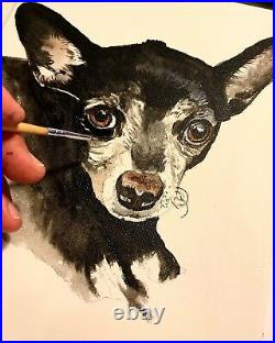 11 x 14 Custom Hand painted Pet Portrait of your pet. US based artist