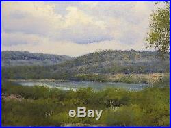 11x14 original oil painting on canvas by W. A. Slaughter of Texas Bluebonnet