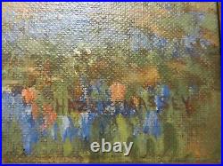 12x16 org. 1972 oil painting by Hazel Massey of The Heart of Texas Bluebonnets