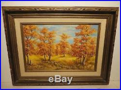 12x16 original 1972 oil painting on board by Karl Weidhofer of Claremont CA