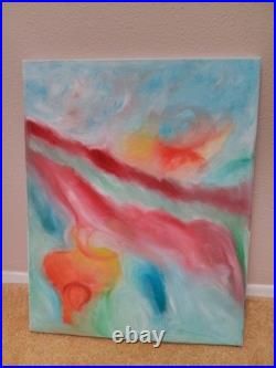 16x20 Original one Of A Kind Abstract Oil Painting On Canves New