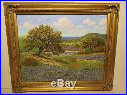 16x20 original oil painting on canvas by Manuel Garza of Texas Hill Country 2