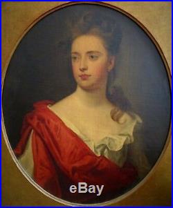 17th/18th c Portrait Painting of an Artistocratic Lady Woman Sir Godfrey Kneller