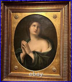 1800s Oil On Canvas, Madonna