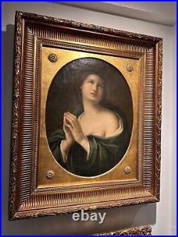 1800s Oil On Canvas, Madonna