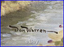 18x24 original oil painting on canvas by Don Warran Texas Autumn Hill Country