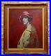 1910s-Study-Portrait-Woman-withRed-Hat-Oil-painting-possibly-William-Merritt-Chase-01-eiog