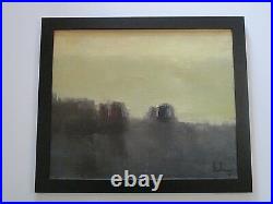 1960's Exhibited Santiago Chile Painting Abstract Expressionism Mystery Artist