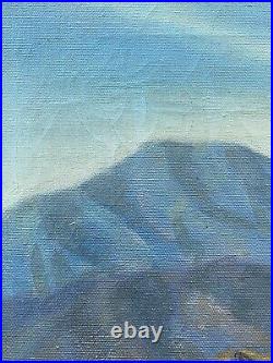 1961 Borrego Springs California Vintage Plein Air Desert Impressionism Painting