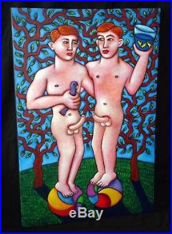 2011 US Acrylic Painting Gay Art Ginger Love by Tony De Carlo (1956-2014)(Nic)