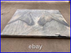 20x16 One Of A Kind Impressionist Acrylic On Canvas Two Souls Equine Painting
