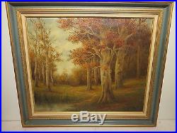 20x24 original oil painting on canvas by Emil Hermann 1900-1949 East Texas