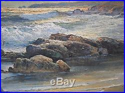 24x 17 ROBERT W. WOOD ORIGINAL OIL ON CANVAS ART LAGUNA BEACH/CALIFORNIA COAST