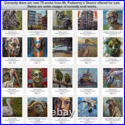 24x18 MODERN ORIGINAL OIL? PAINTING? VINTAGE IMPRESSIONIST? ART SIGNED ABSTRACT A