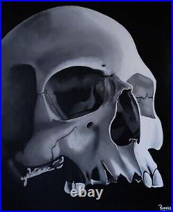 24x30 Skull Painting