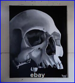 24x30 Skull Painting