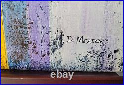 30x30 acrylic on canvas original painting by Dean Meadors entitled Boxes