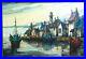 36-Mid-Century-Modern-Signed-GERARD-Marine-Boats-Harbor-Oil-Painting-on-Canvas-01-kff