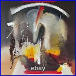 39.4x39.4 Original Colorful Oil Painting Minimalist Style Modern Art OBSTACLE