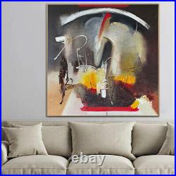 39.4x39.4 Original Colorful Oil Painting Minimalist Style Modern Art OBSTACLE