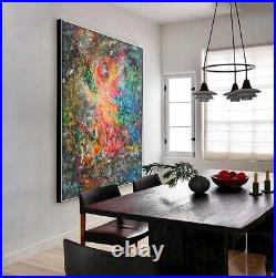 40x31Colorful Painting Abstract Art On Canvas Original MUTED SURROUNDINGS