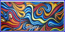 98 x 39 Australia art painting canvas large oil ocean fire dream original