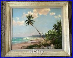 A. E. Bean Backus Florida Oil Painting 1955