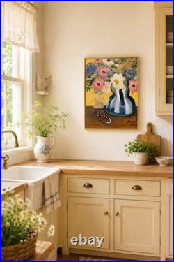 A Moment of Beauty -Original Floral Painting 16x20 Acrylic Still Life