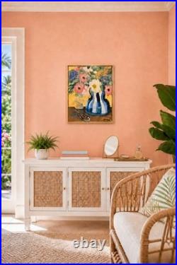 A Moment of Beauty -Original Floral Painting 16x20 Acrylic Still Life