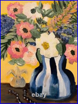A Moment of Beauty -Original Floral Painting 16x20 Acrylic Still Life