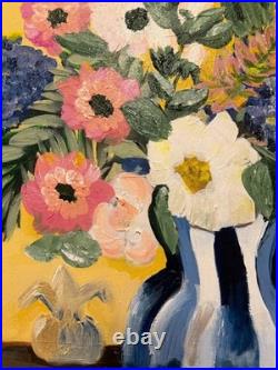 A Moment of Beauty -Original Floral Painting 16x20 Acrylic Still Life