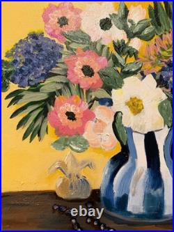A Moment of Beauty -Original Floral Painting 16x20 Acrylic Still Life