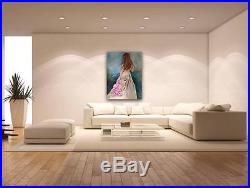 ABSTRACT PAINTING LARGE ORIGINAL NUDE OIL ON CANVAS WALL ART 36X48 by LISA