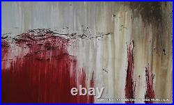 ABSTRACT PAINTING MODERN CANVAS WALL ART Large, Framed, Signed, USA ELOISExxx