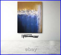 ABSTRACT PAINTING MODERN Canvas WALL ART Large, Signed, Framed, USA ELOISExxx