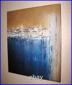 ABSTRACT PAINTING MODERN Canvas WALL ART Large, Signed, Framed, USA ELOISExxx