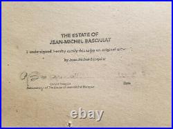 ACRYLIC/MIXED MEDIA ON Board BY JEAN-MICHEL BASQUIAT 1983 UNTITLED Signed