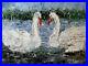 ANDRE-DLUHOS-Swan-Birds-Nature-Lake-Original-Art-Oil-Painting-01-oyle