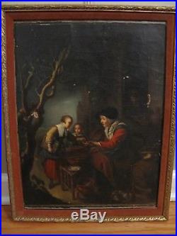 ANTIQUE ORIGINAL OIL PAINTING ON CANVAS Old Master European, Flemish EARLY