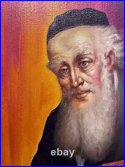 Abraham Straski (1903-1987) WWII Polish Holocaust Survivor, Org. Oil On Canvas