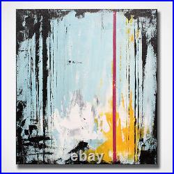 Abstract Art, Abstract Painting, Blue Abstract Wall Art on Canvas US Artist