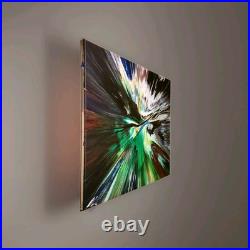 Abstract Burst Painting Original Art Acrylic on canvas Artist signed Wall Decor