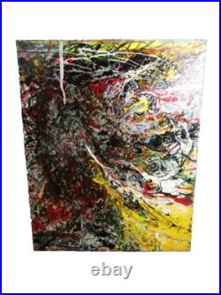 Abstract Canvas Acrylic Painting Decorative Wall Art 16x20 Musk Yai 1of a kind