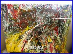 Abstract Canvas Acrylic Painting Decorative Wall Art 16x20 Musk Yai 1of a kind
