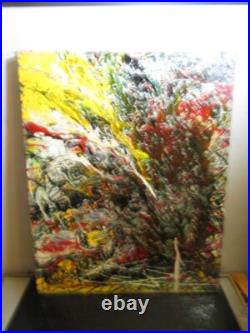 Abstract Canvas Acrylic Painting Decorative Wall Art 16x20 Musk Yai 1of a kind