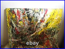 Abstract Canvas Acrylic Painting Decorative Wall Art 16x20 Musk Yai 1of a kind