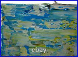 Abstract Impasto Landscape Deco Original Oil Painting Art Signed City Nyc New An