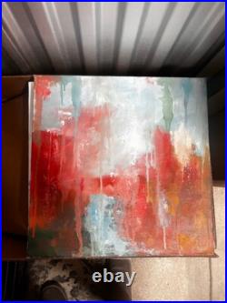 Abstract Oil Red Fantasy Original Oil