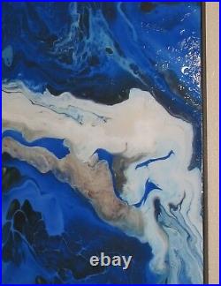 Abstract Painting Modern Canvas Wall Art Extra Large Resin Framed US ELOISExxx